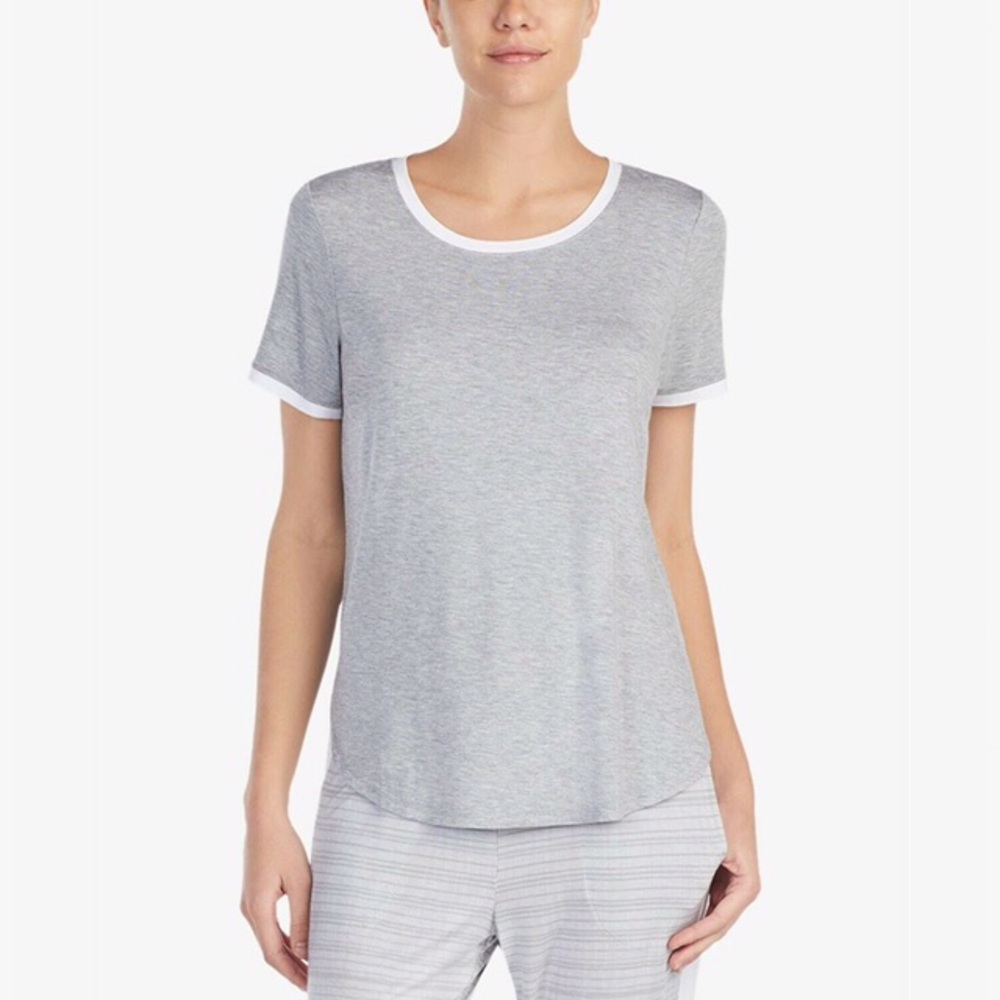 [DKNY] NEW Basic Sleep Ringer Tee Pajama Grey Cute